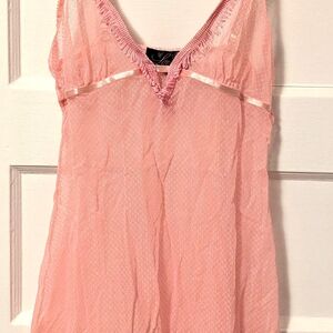 La SENZA Pink Sheer Lace Chemise